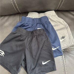 Nike Kids' Shorts Trio - Black, Navy, Gray
